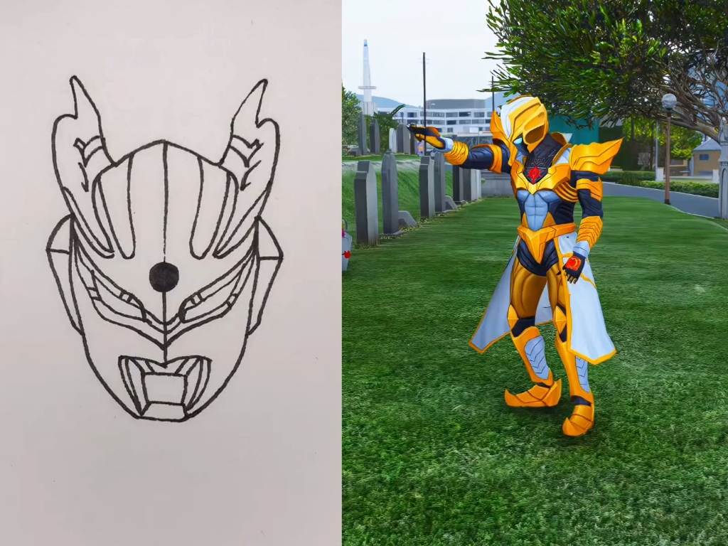 赛罗奥特曼简笔画