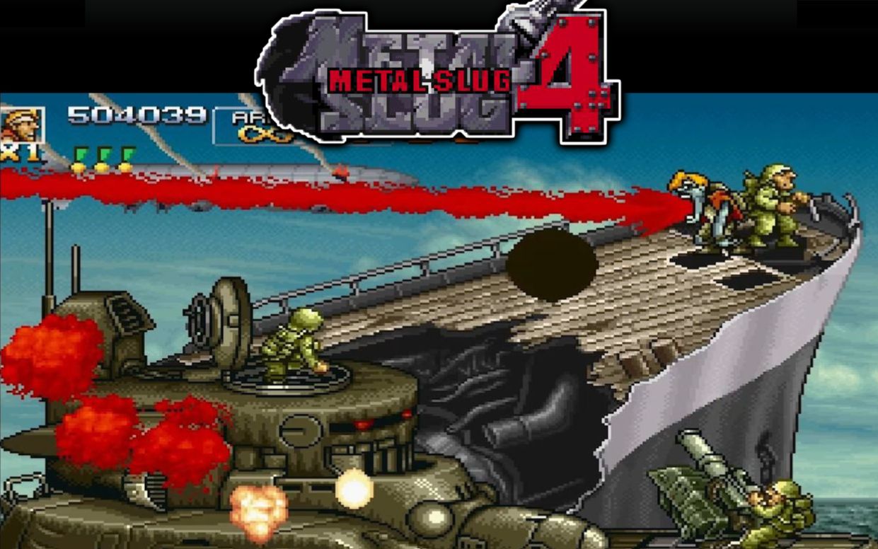 如果用丧尸大喷血打各关boss 【合金弹头4】