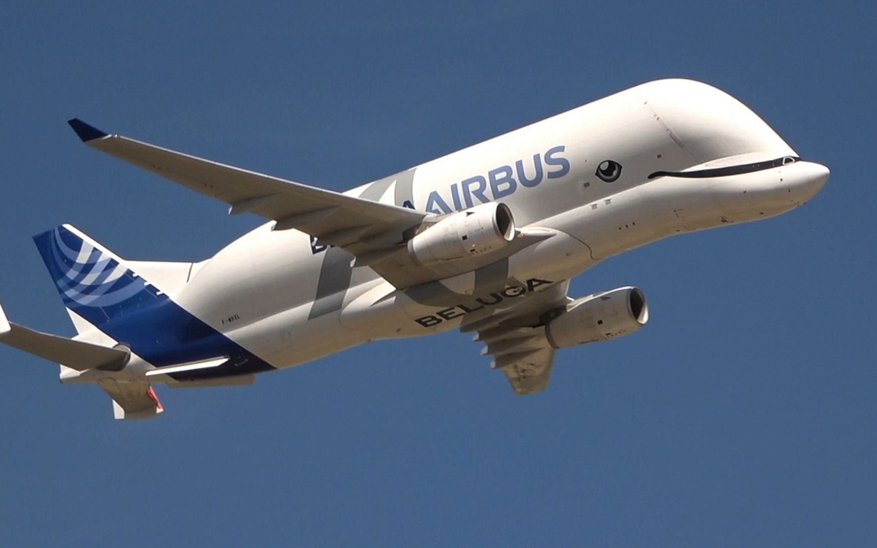 beluga xl白鲸运输机 2022年英国展示