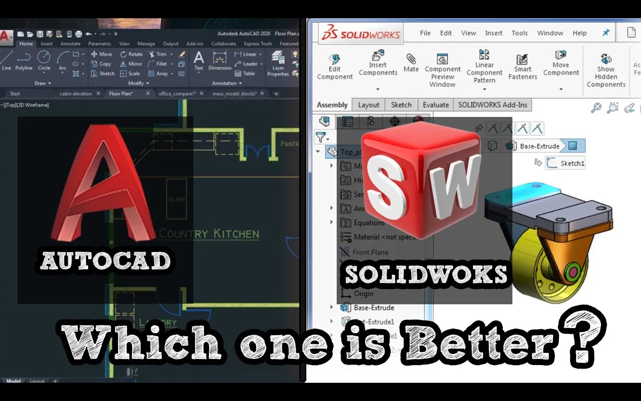 [图]【双语】Autocad和Solidworks哪个更强大