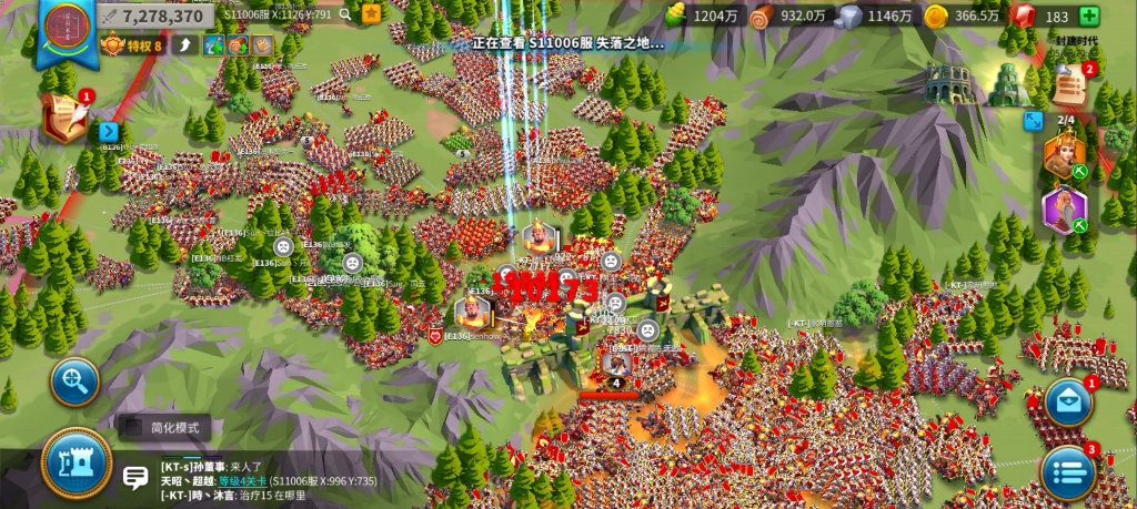 万国觉醒kvk11006136集结132关卡4132能防守多久呢
