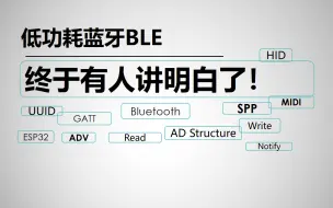 下载视频: 【ESP32教程】第二章: 低功耗蓝牙BLE相关概念及用法