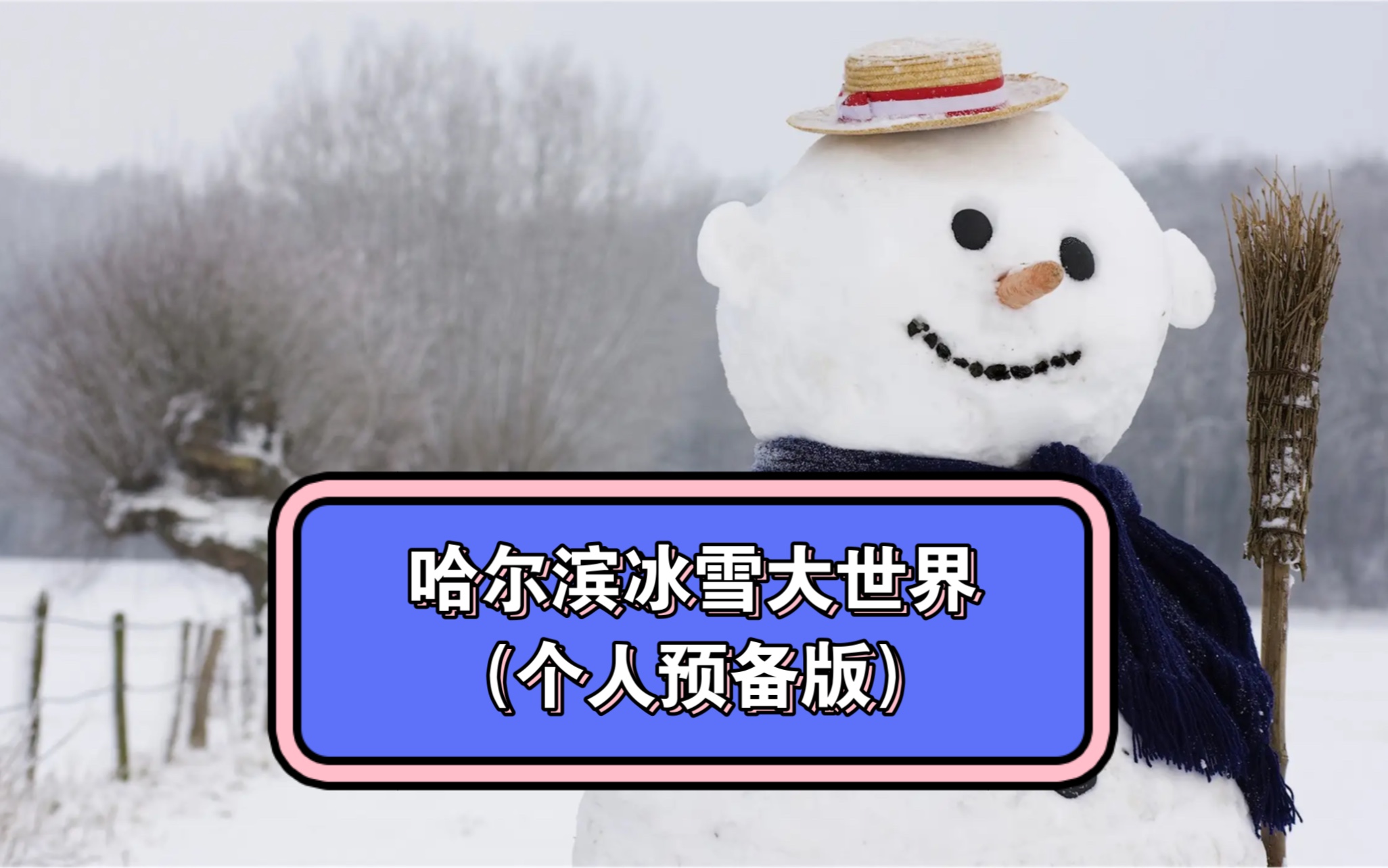 (三)哈尔滨冰雪大世界(个人预备版)哔哩哔哩bilibili