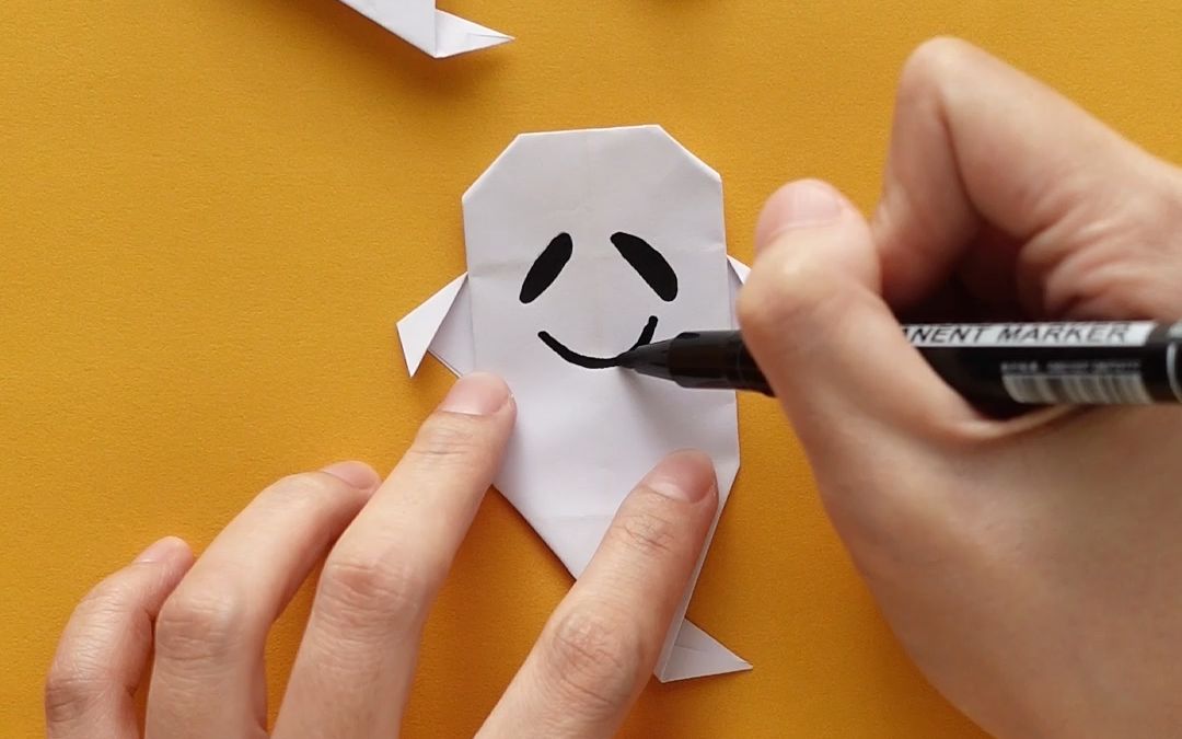 万圣节幽灵超简单折纸