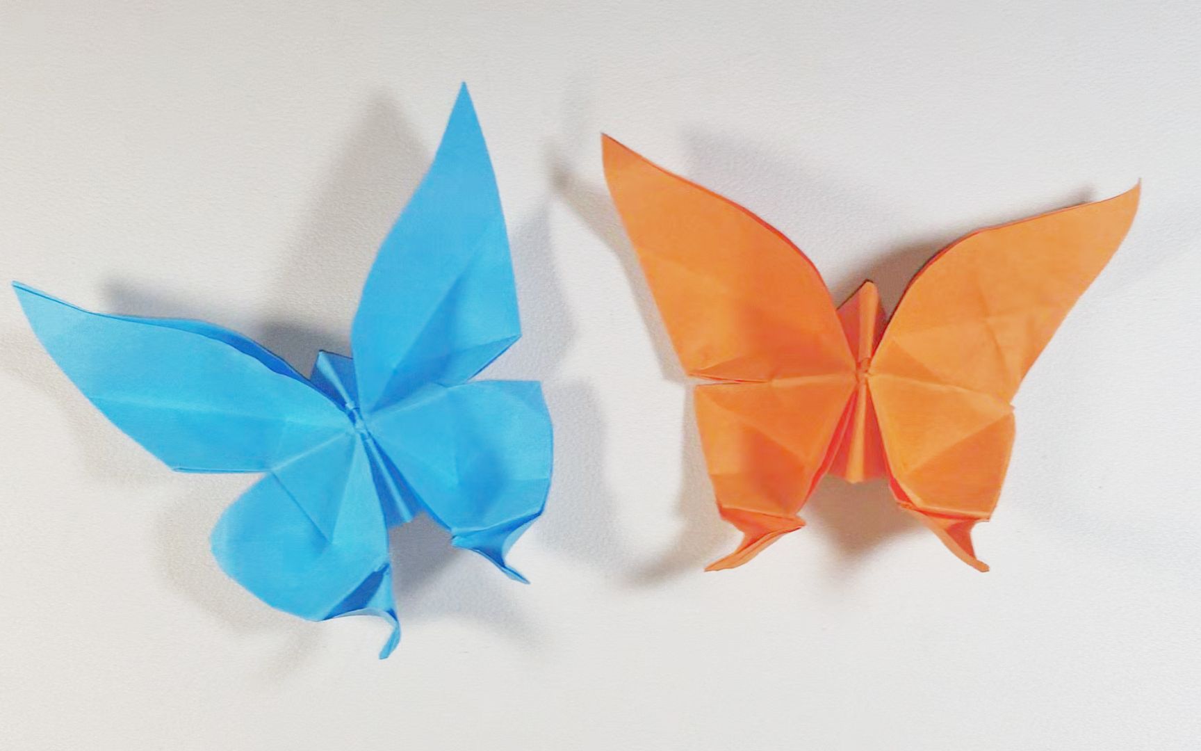 如何制作蝴蝶,简单的折纸