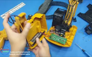 huina fm 1580 v2 full metal rc excavator unboxing