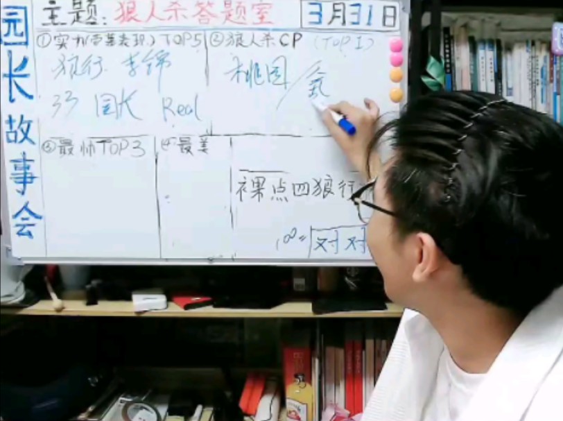 园长故事会 狼人杀圈top大排名 梦梦李子阳77蹄蹄二贝 总结cut 240331