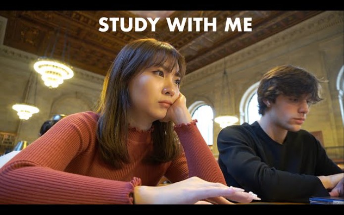 【study with yoora】Study with me|在图书馆学习2h|纽约公共图书馆|双人学习|实时学习|背景噪音|no music哔哩哔哩bilibili