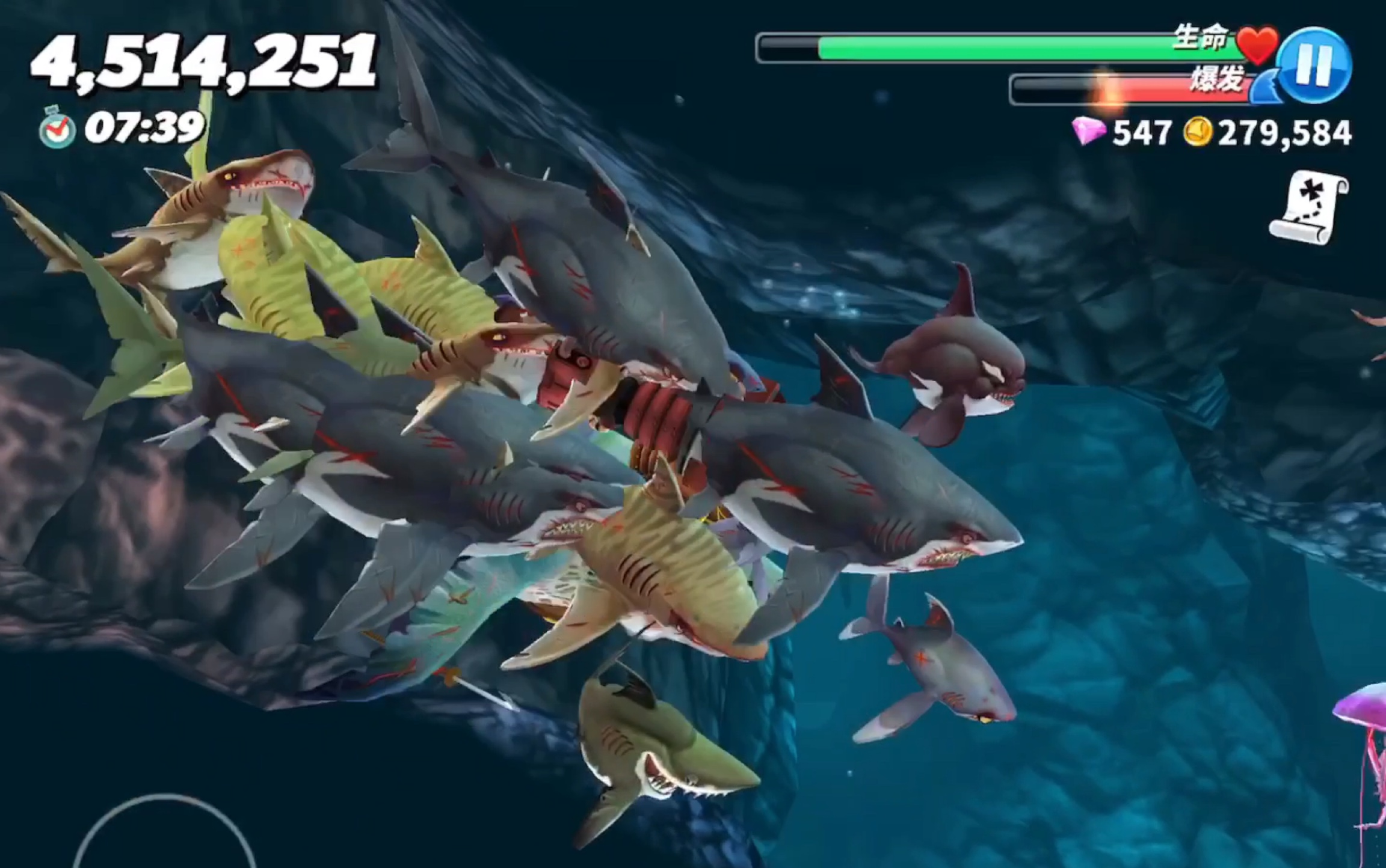 饥饿鲨世界顶级僵尸鲨图片