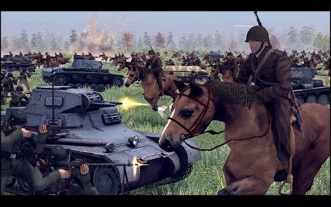 【二战重现】波兰骑兵vs德国装甲师