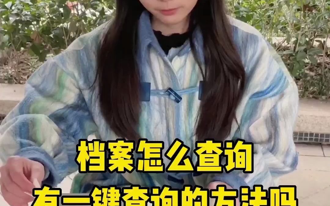 档案怎么查询?有一键查询的方法吗?哔哩哔哩bilibili