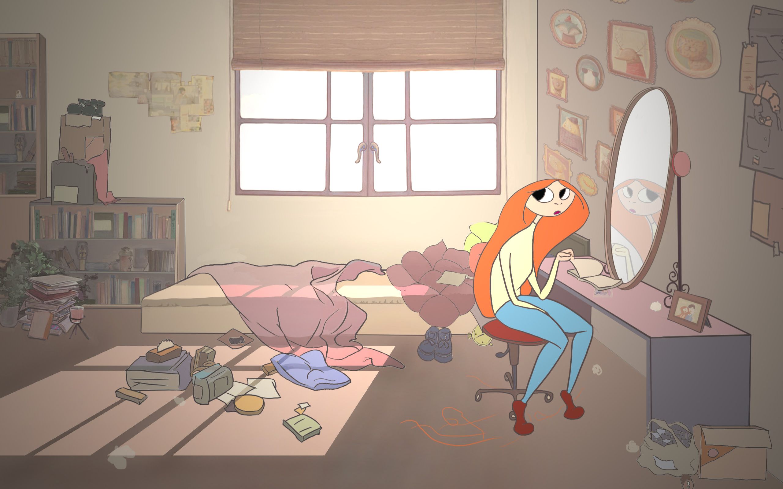 广工动画毕业设计《剪头发》