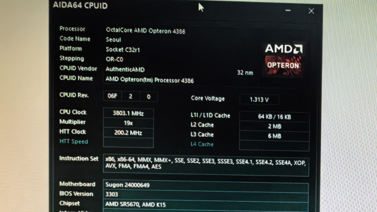 AMD OPTERON 皓龙 4386*2 双处理器默频状态下性能参数和CPUZ测试得分.哔哩哔哩bilibili