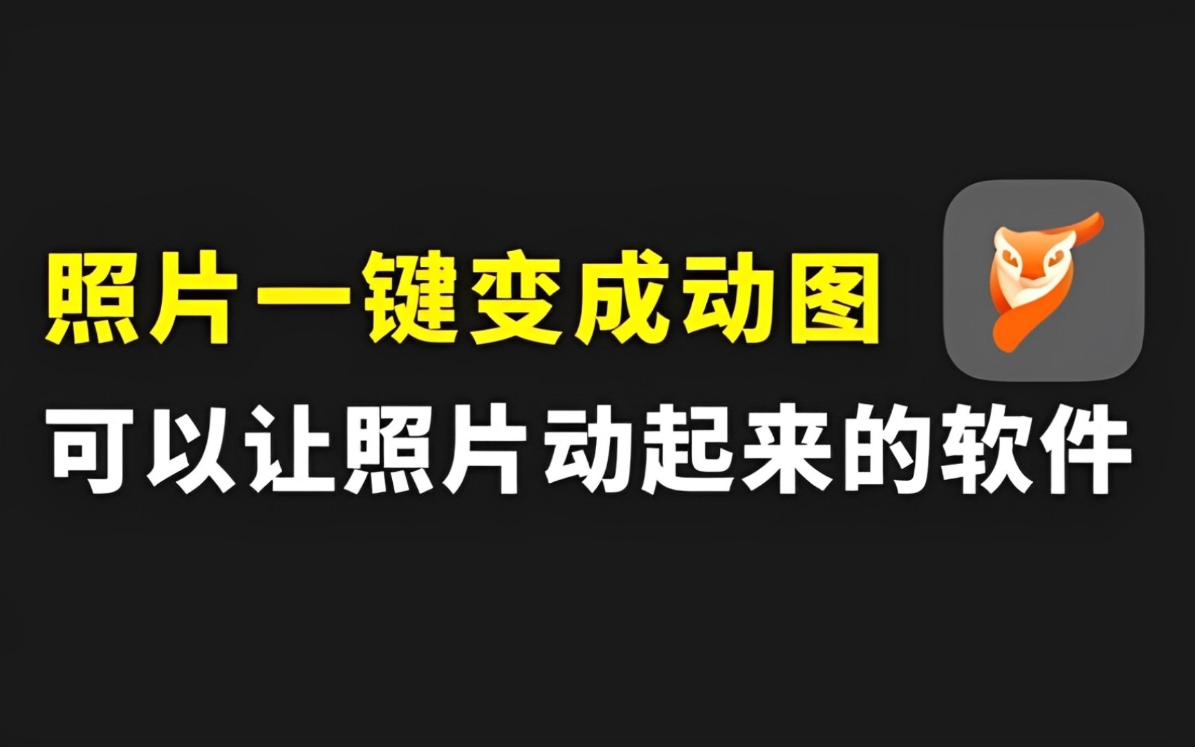 一款可以让照片动起来的软件,静图一键变动图,中文汉化版!哔哩哔哩bilibili