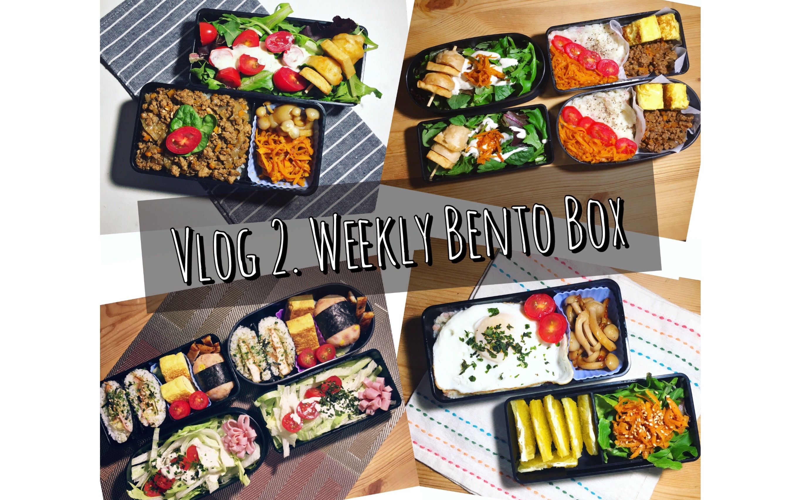 【潘野耶的小厨房】Vlog.2 Weekly Bento Box 这周午餐便当吃了什么?忙成狗的一周就仰仗常备菜啦!哔哩哔哩bilibili