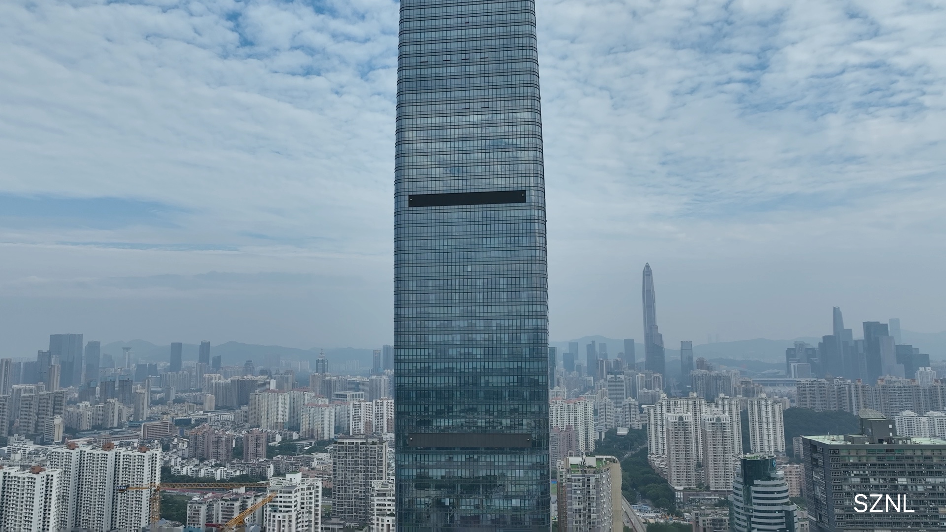 深圳市福田区福田保税区cfc大厦无人机航拍视频高清作品欣赏分享-sznl