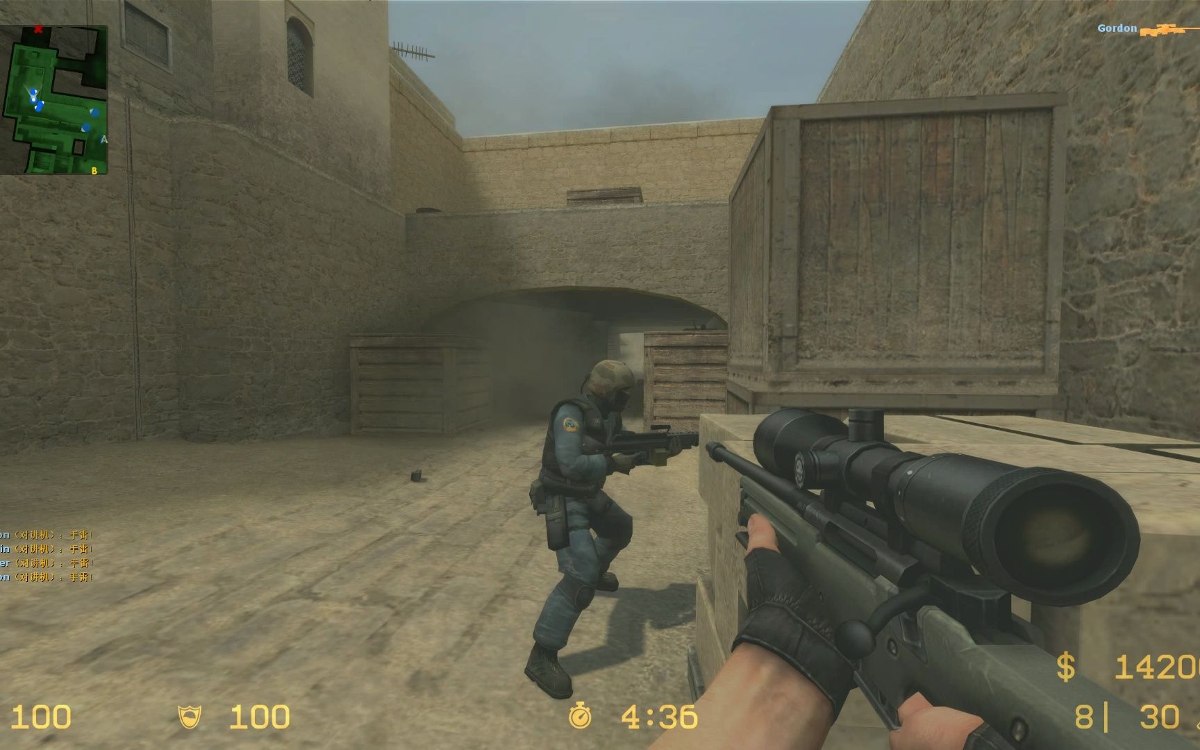 cs起源如何套路【专家难度bot】