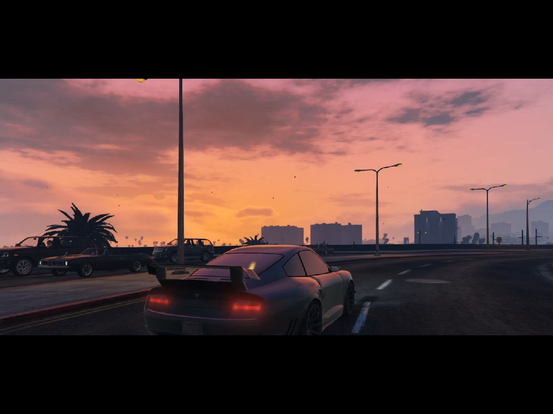 19岁的我独自开车前往洛圣都,欣赏美丽的夜景