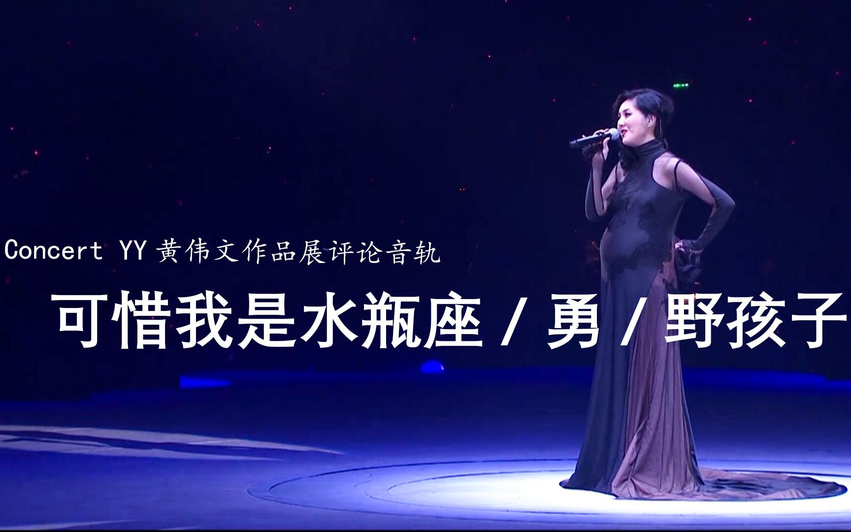 [图]【杨千嬅】Concert YY黄伟文作品展评论音轨 字幕CUT：可惜我是水瓶座/勇/野孩子