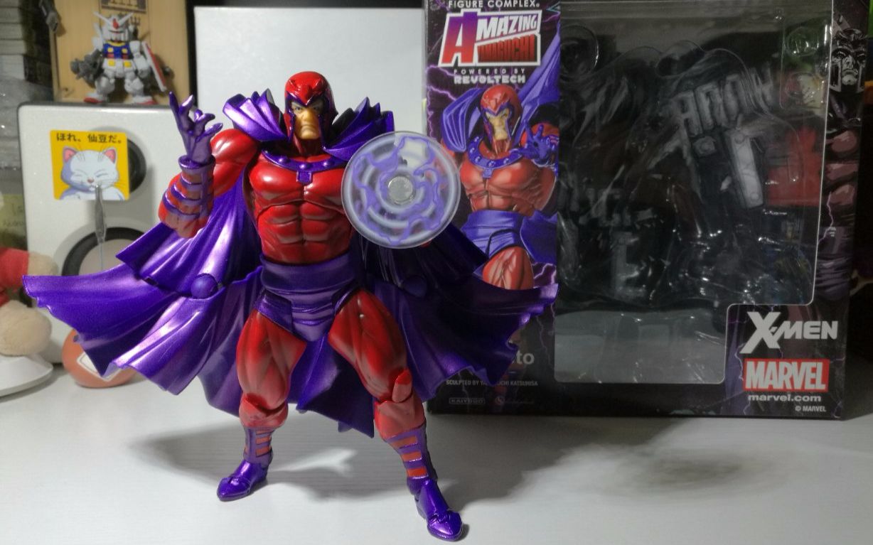 玩具废柴分享15海洋堂漫威万磁王x战警山口式可动