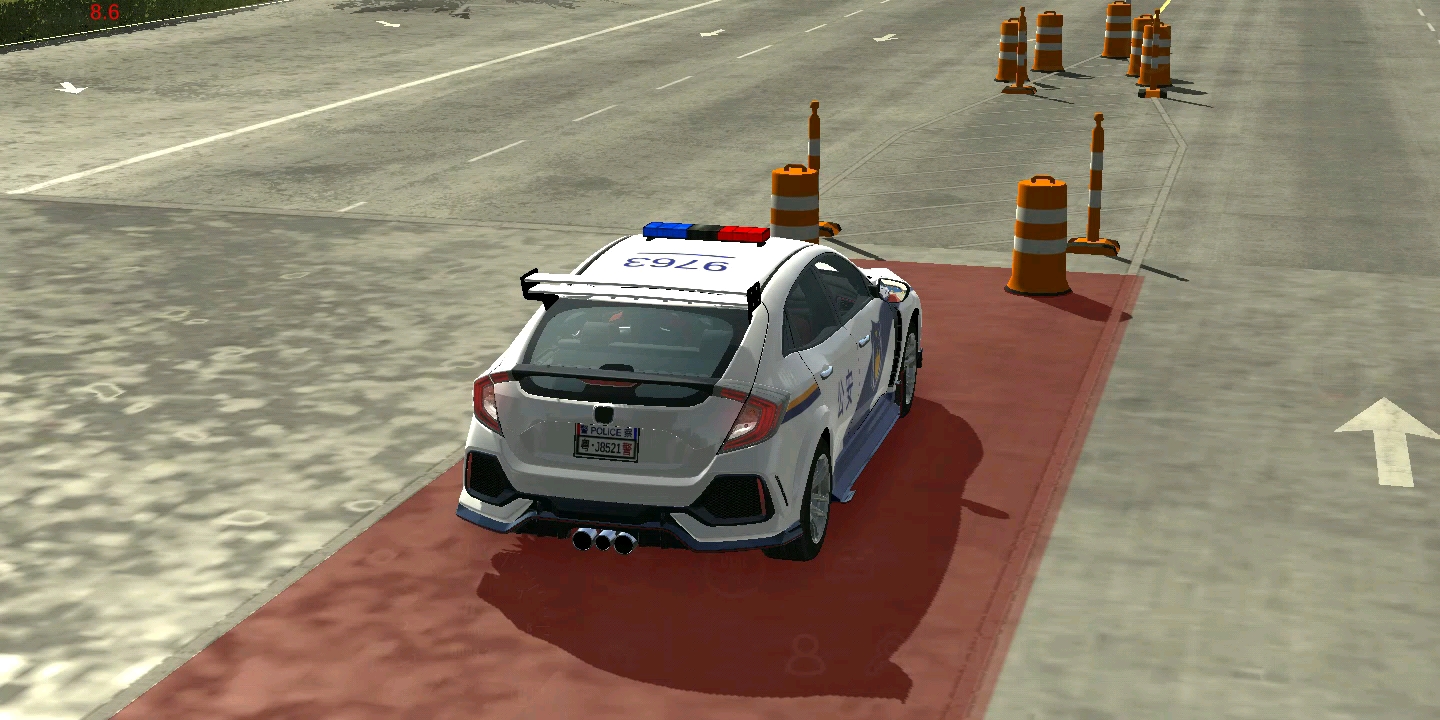 (car parking )思域公安警车图片展示