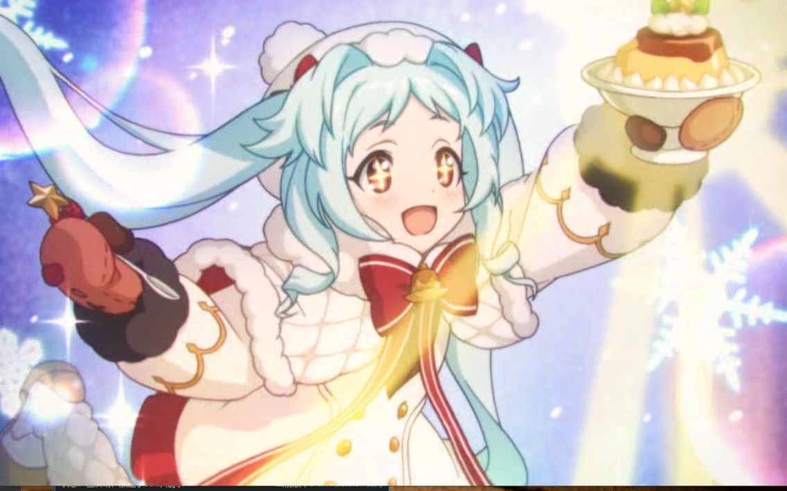 圣诞宫子 圣诞布丁小技能&cg&解放动画演示 公主连结游戏实况_哔哩