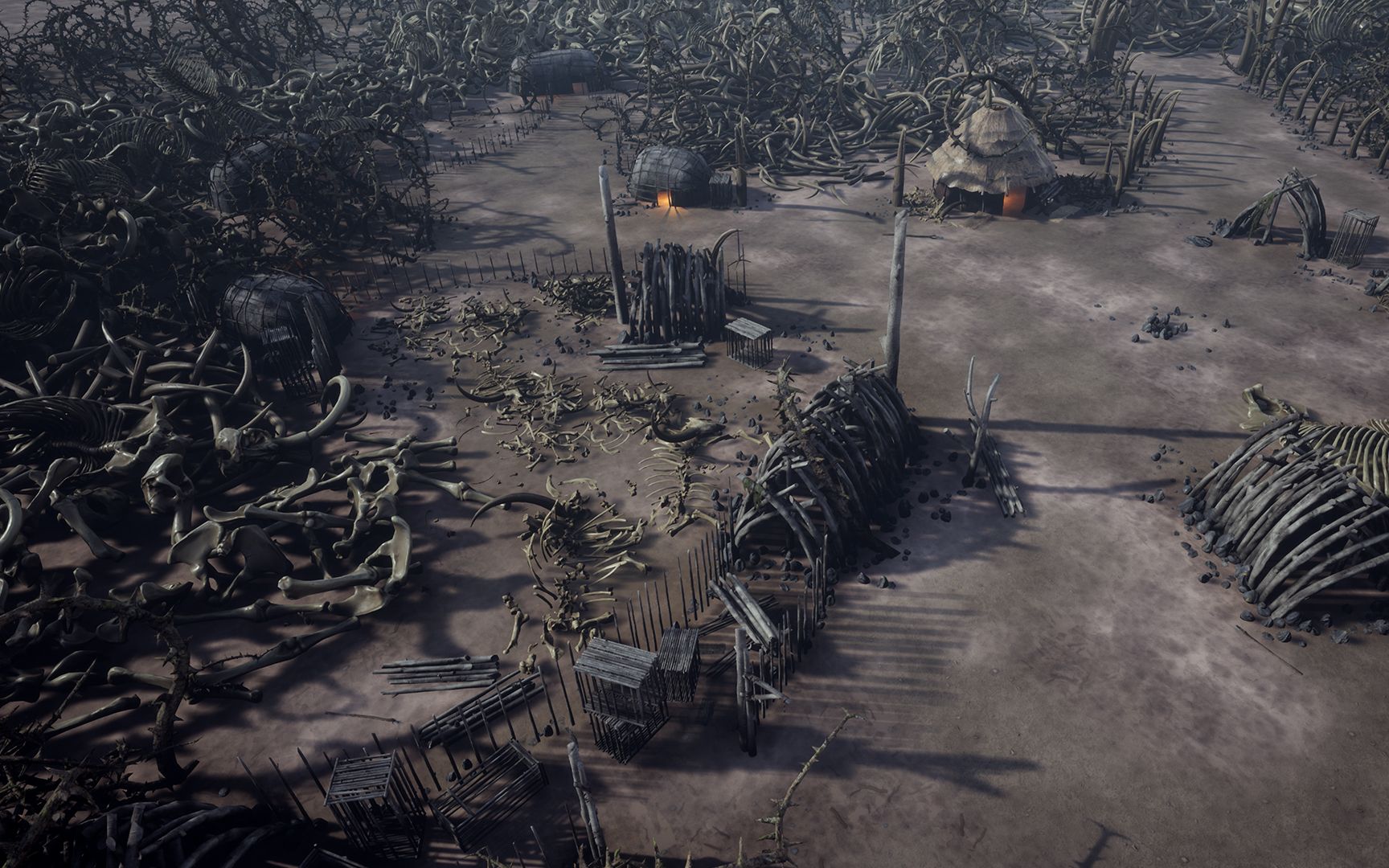 恐怖末世原始部落环境场景unreal engine游戏素材 演示视频 rrcg