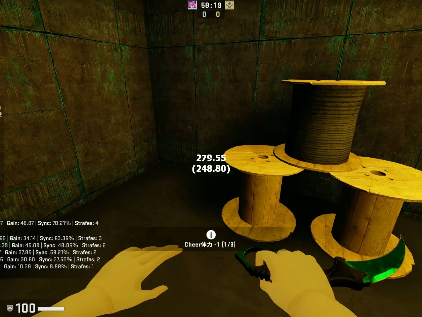 [csgo僵尸乐园kz服]地图:[t4]kz_stranded 新记录