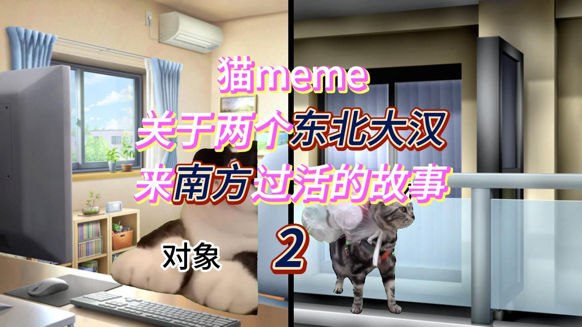 【猫meme】关于两个东北大汉来南方过活的故事【2哔哩哔哩bilibili