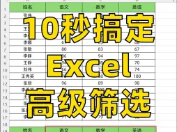 Download Video: 文员必会🔥Excel高级筛选数据太快速了❗