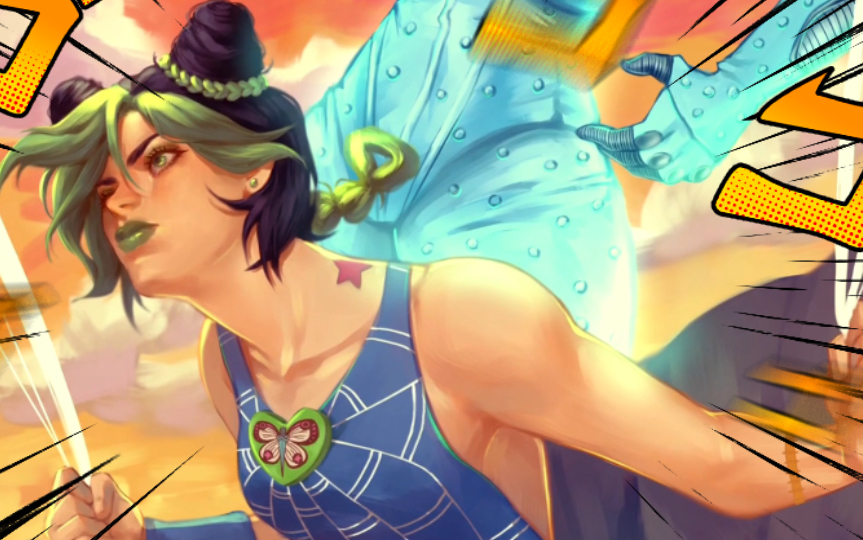 板绘听着处刑曲画空条徐伦x石之自由