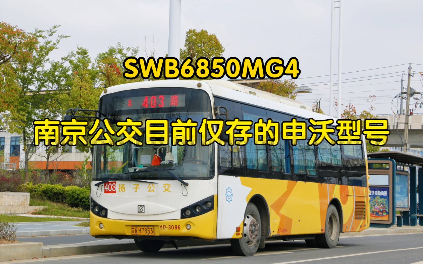 【南京公交目前最后的申沃型号】SWB6850MG4服务于扬子公交403路走行音哔哩哔哩bilibili