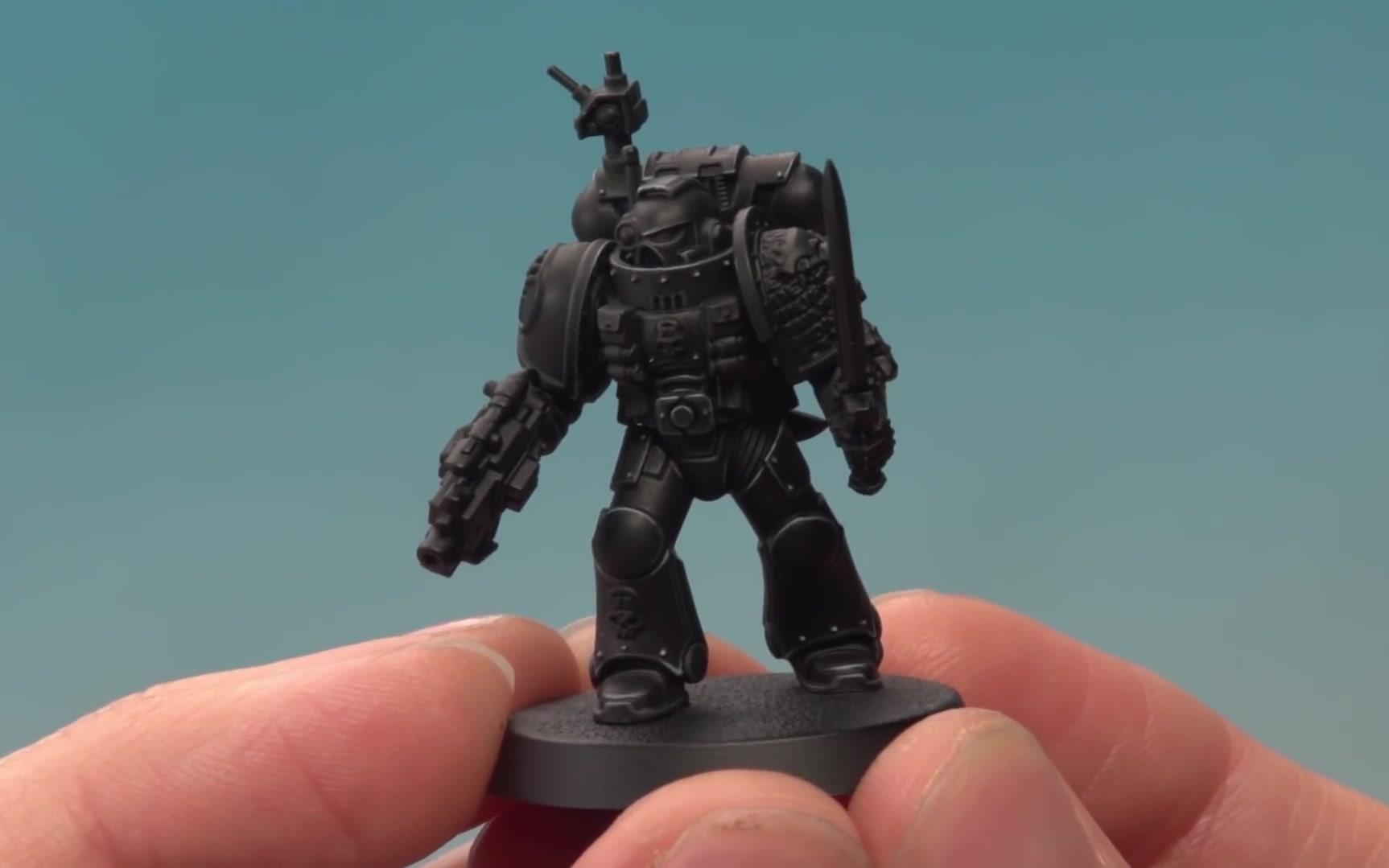 [图]战锤40K死亡守望杀戮小队涂装教程 How to paint Deathwatch - Kill Team Veteran.