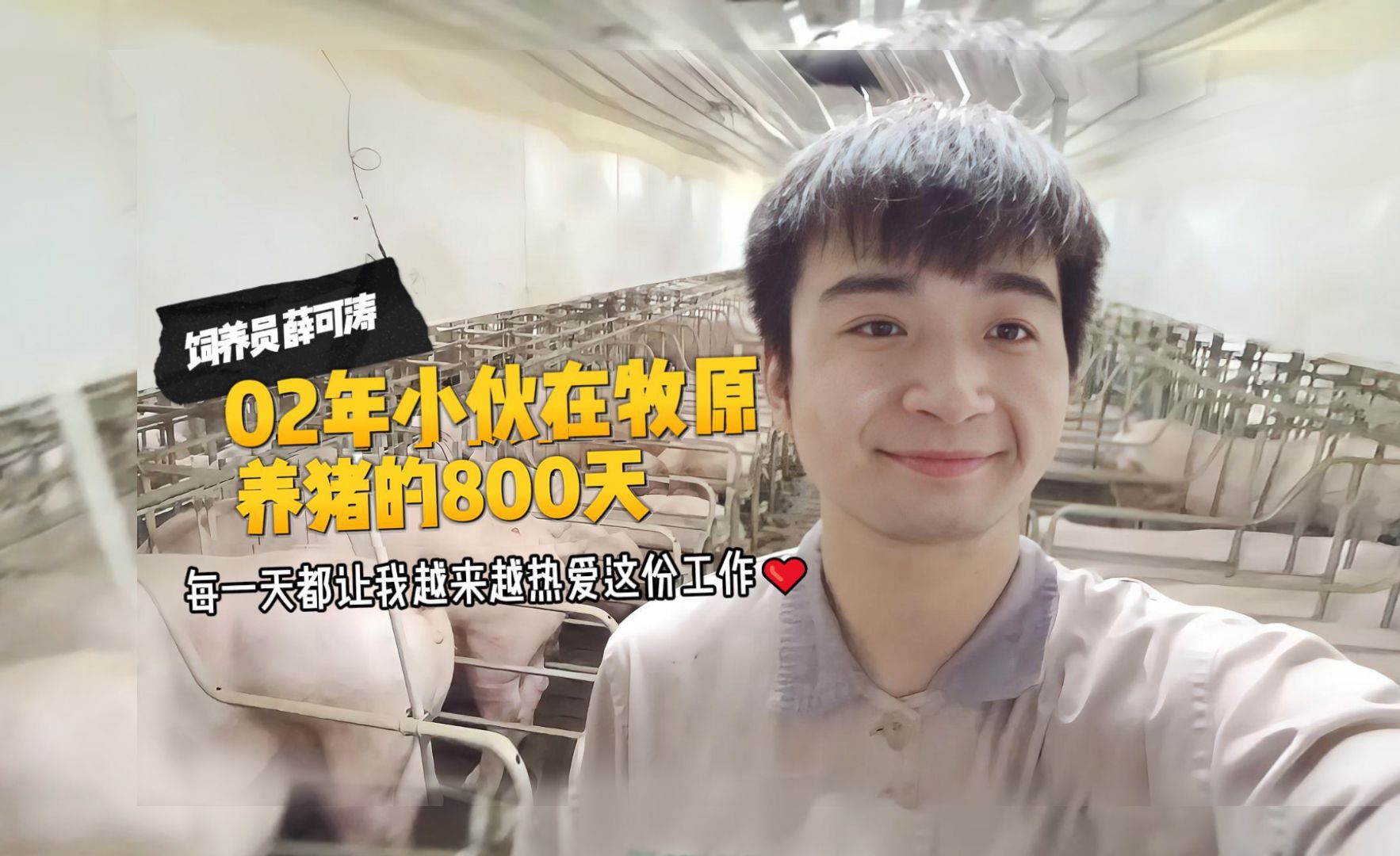 02年小伙在牧原养猪的800天~
