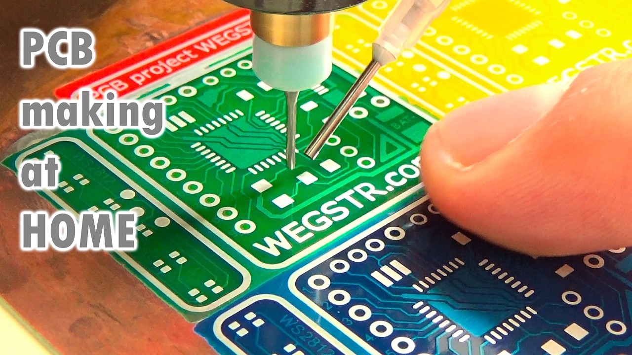 在家制作专业PCB  cnc WEGSTR | Making Professional PCB at Home  cnc WEGSTR哔哩哔哩bilibili