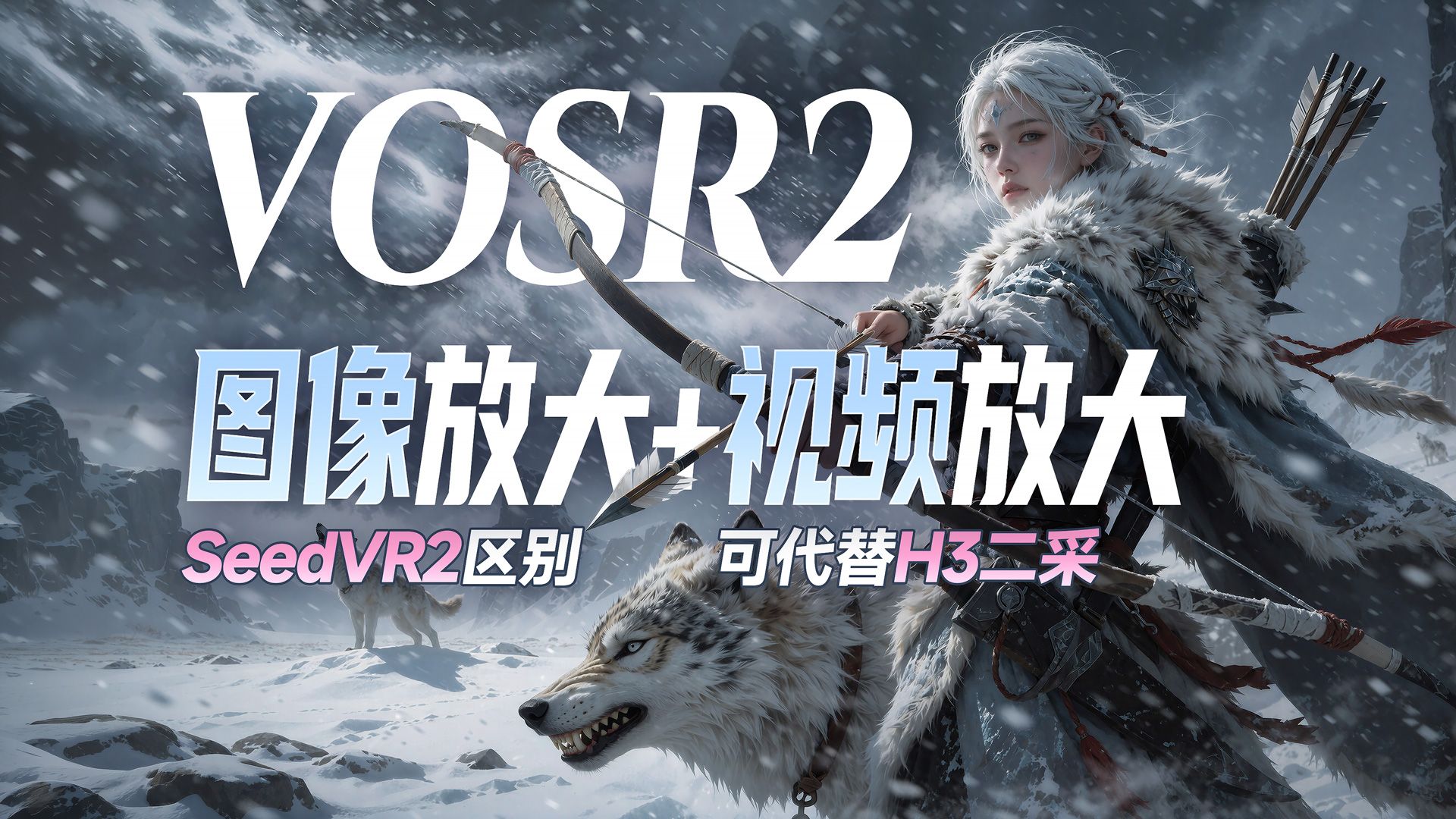 ▶VOSR2-图像放大+视频放大◆高速工作流