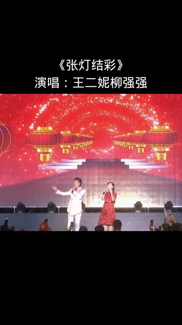 《张灯结彩》演唱:王二妮柳强强哔哩哔哩bilibili