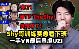 Скачать видео: TheShy 训练赛着急下班！打到对线的AJ崩溃！最后还把Uzi爆射一波！