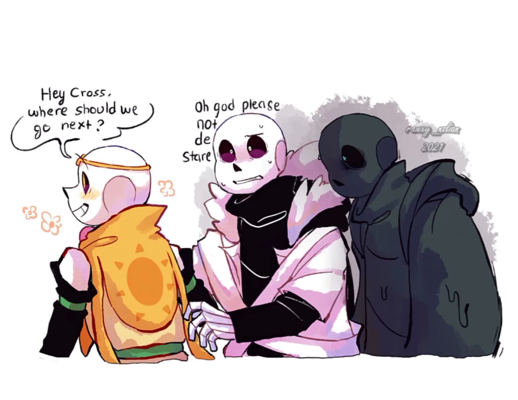 【undertale漫配/邪骨团的沙雕日常】不要一直盯着我了可恶-玖月吆