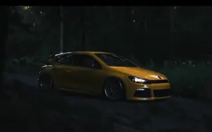 Download Video: # 大众 尚酷 【VW Scirocco】暗黑森林丨贴地飞行