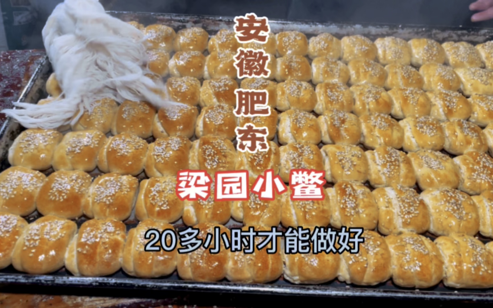 [图]安徽肥东美食，梁园小鳖，20多个小时才能做好的烧饼！