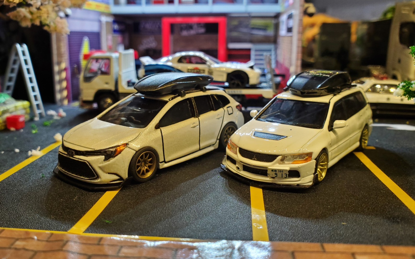 改装多美卡卡罗拉旅行版&tw evo9旅行 展示_哔哩哔哩_bilibili