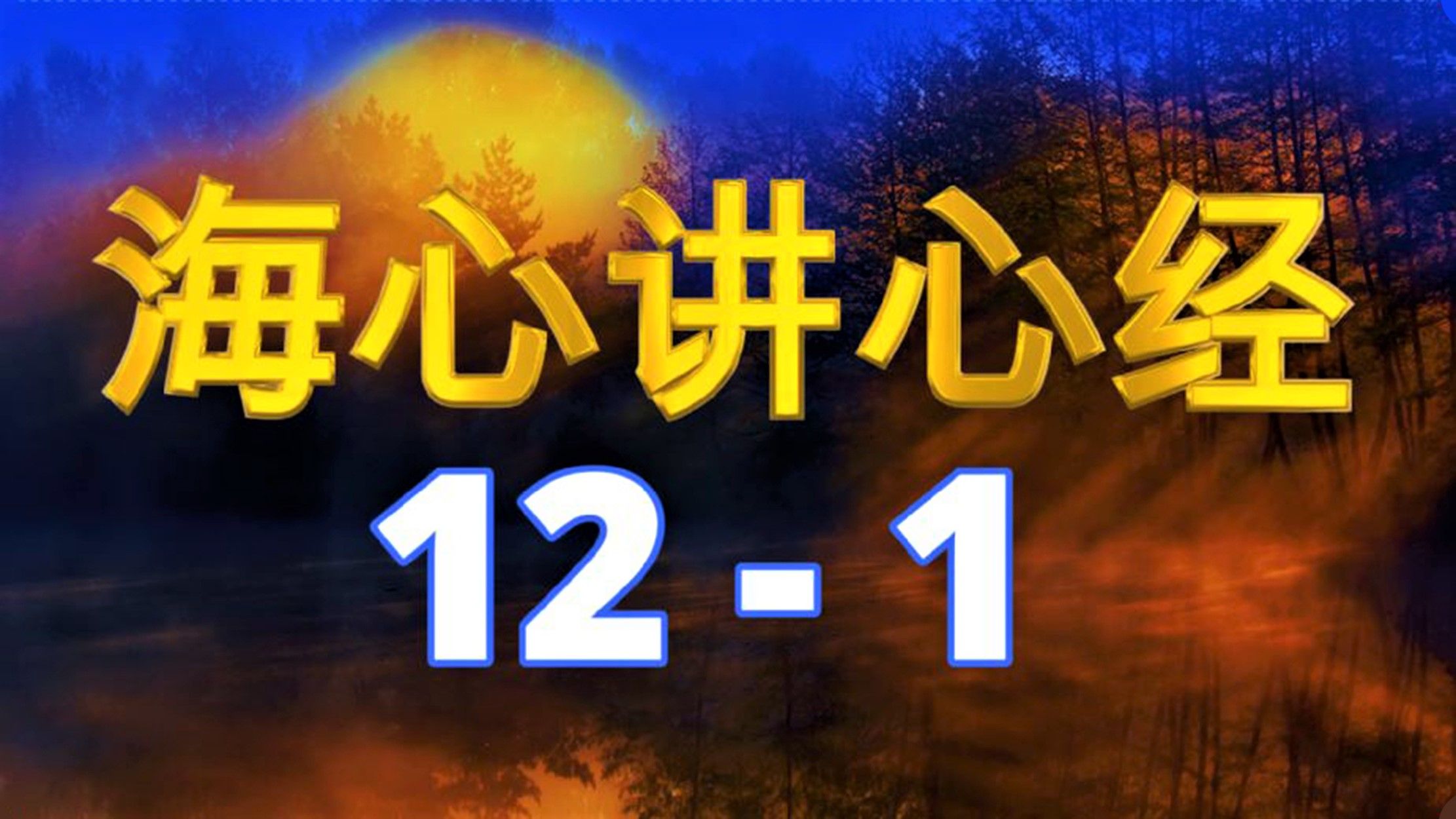 12 - 上:学佛不是为了消极人生 / 感官不真指功能不真 / 画出"声"这个
