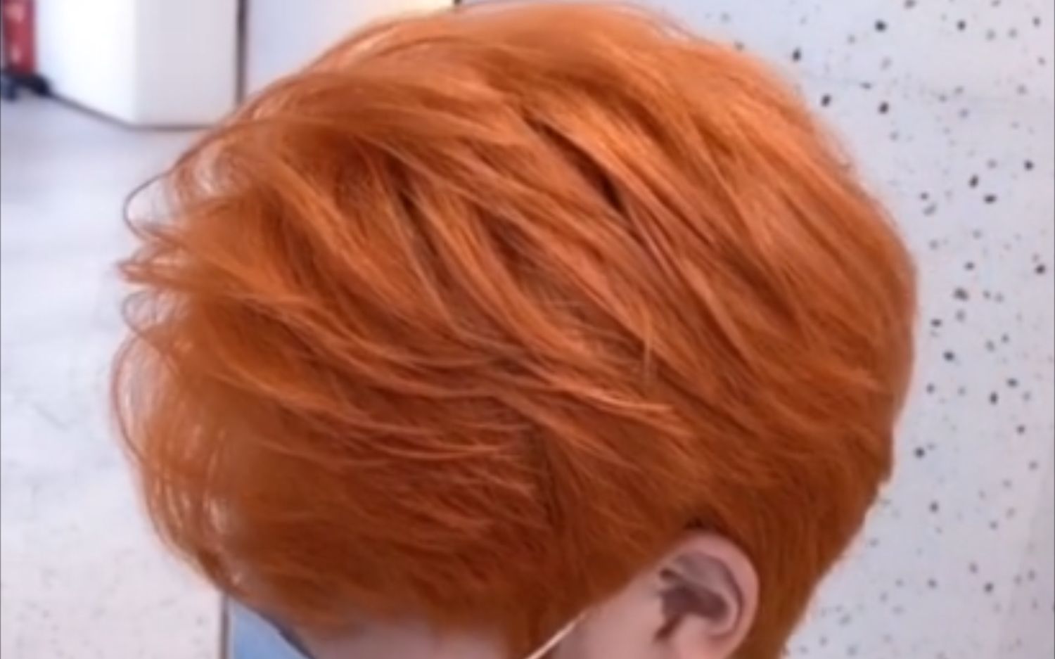 男生发型脏橘色超级显白女生染更好看