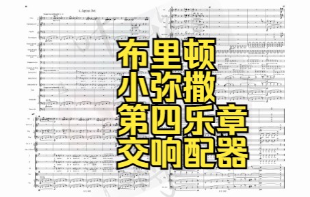 [图]【up主交响配器】【RaOSi】（冷门佳作）布里顿：短弥撒 Missa Brevis，Op. 63，第四乐章：Largo con solennità