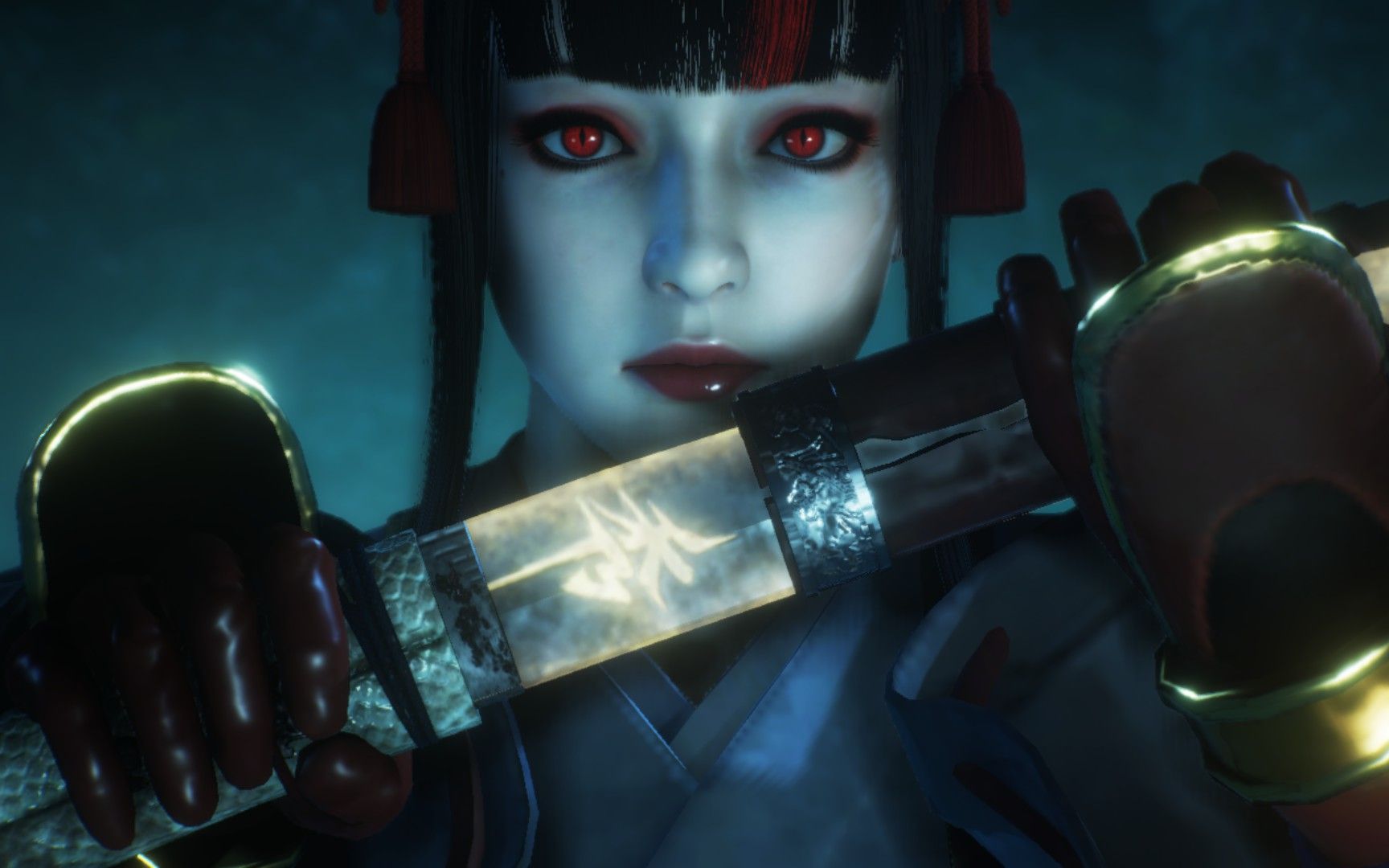 《仁王2》源义经 四周目 打刀 无伤(难行石 2/天钿女7件 素盏呜尊6件)