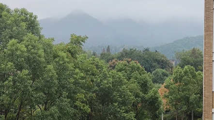 [图]阳台拍的山上云雾缭绕的