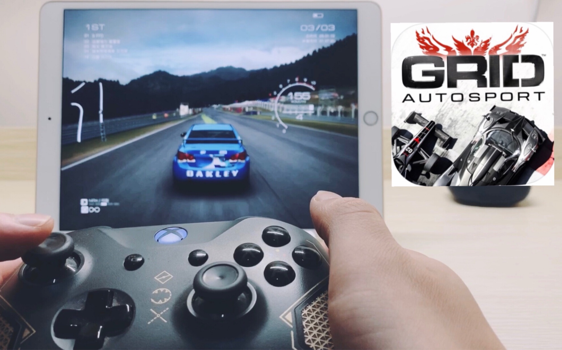 [图]在iPad os上用Xbox one手柄玩GRID Autosport （超级房车赛）