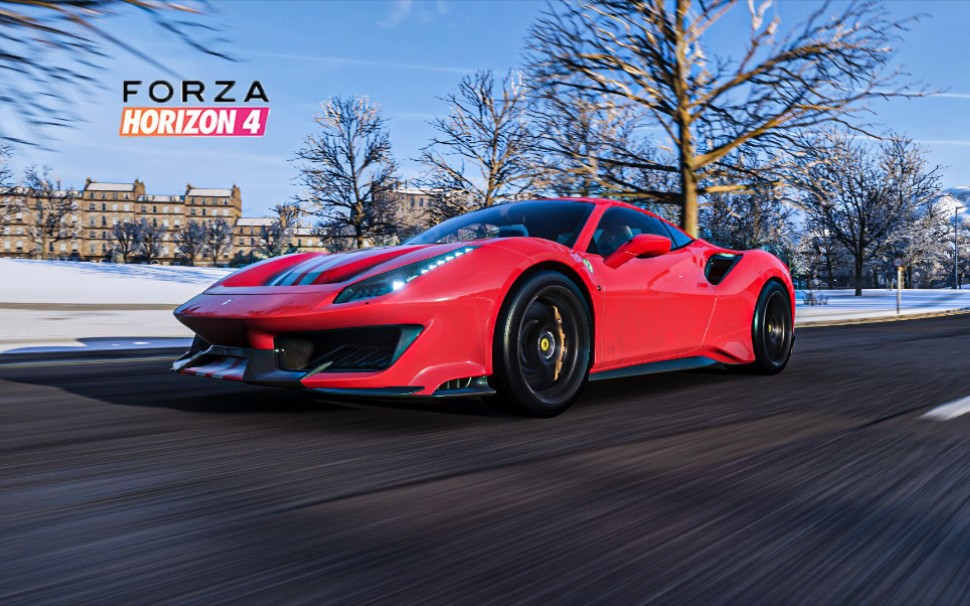 地平线4法拉利488pista412kmh极速调校赛道上爬行的超级蜘蛛