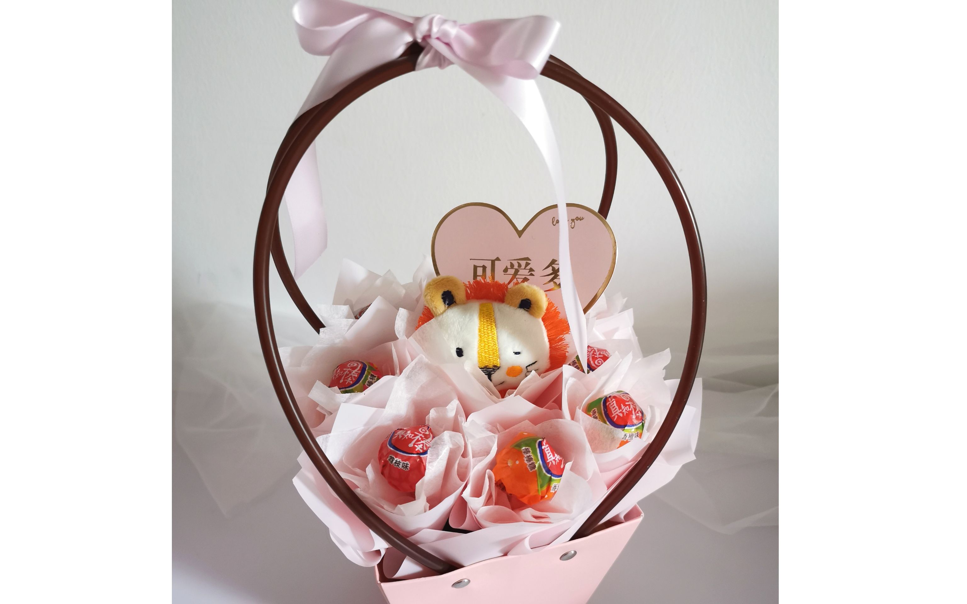 【苏小助】教师节棒棒糖小花篮做法